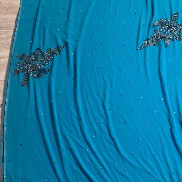 Narayan Lazer Teal Lehenga – Beaded Choli + Skirt – XS/S - Picture 10 of 10